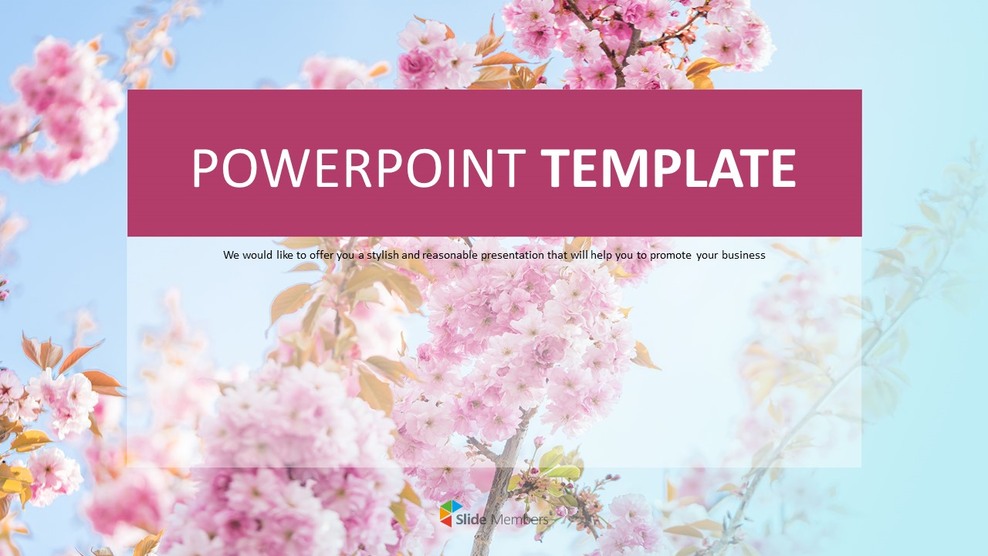 Cherry Blossoms in Spring Days - PPT Free Download_01