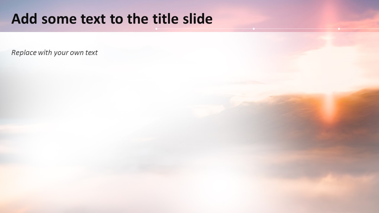 Free Powerpoint Template - Sunrise Theme