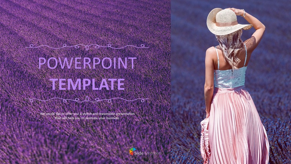 Lavender Field - Free Design Template_01