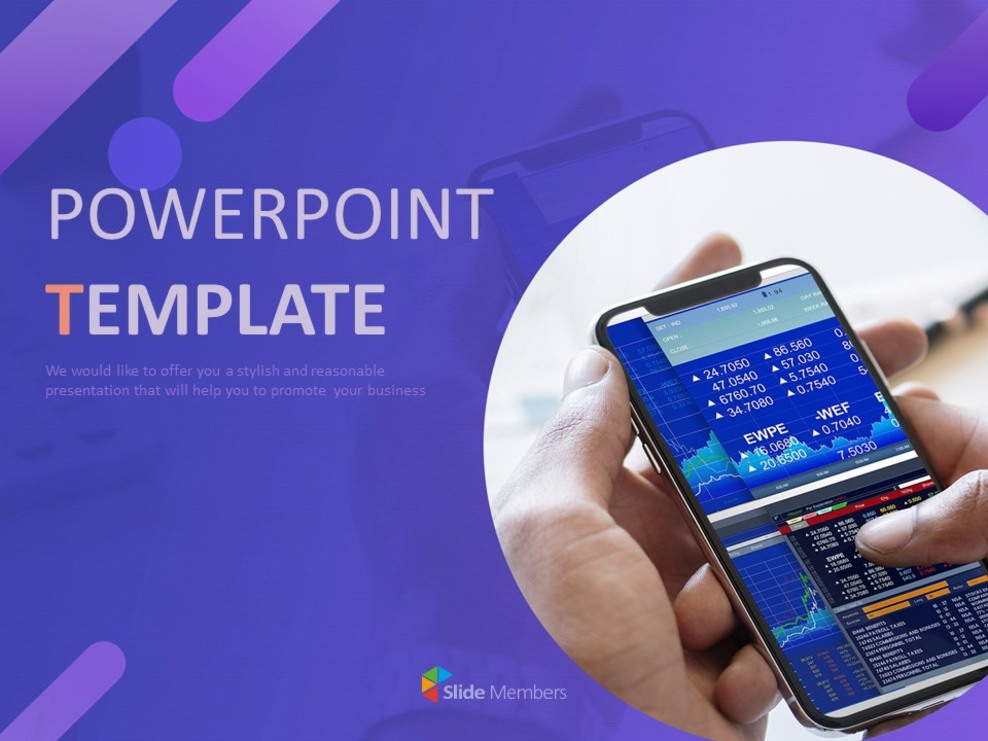 Mobile Stock Chart - PowerPoint Presentation Download Free