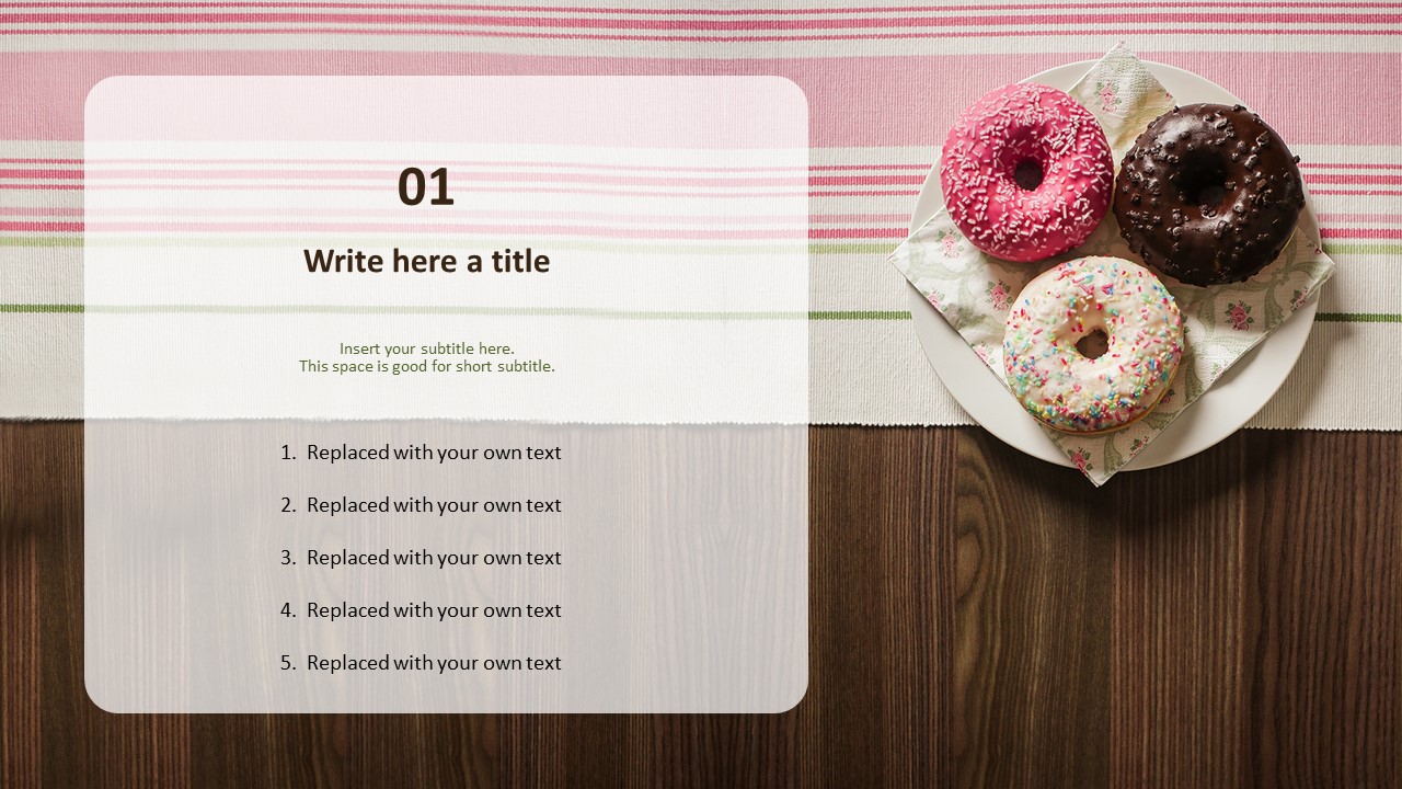 Süße Donuts - PPT-Vorlage kostenlos_03