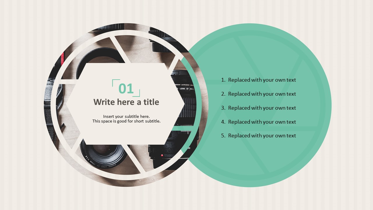 Camera Parts PowerPoint online Free