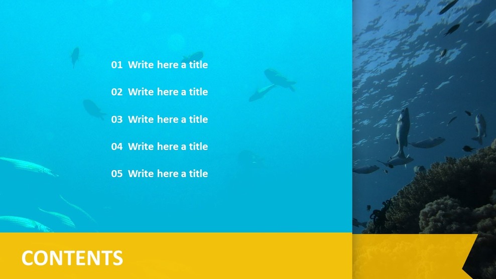 Deepsea Fish Free PPT Template