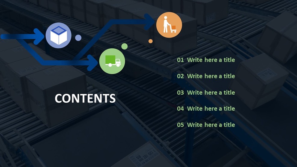 Distribution Process Free Template Design