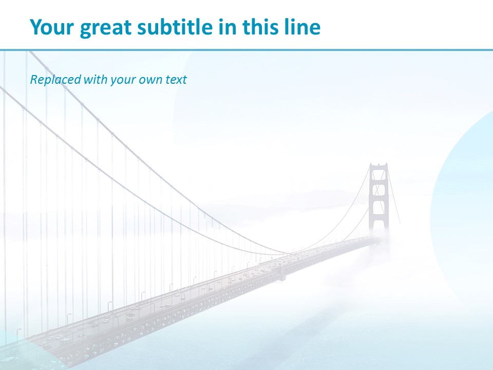 Free Design Template - A Bridge Connecting a River