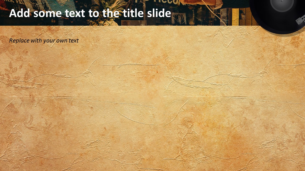 Record Store - Free PPT Design