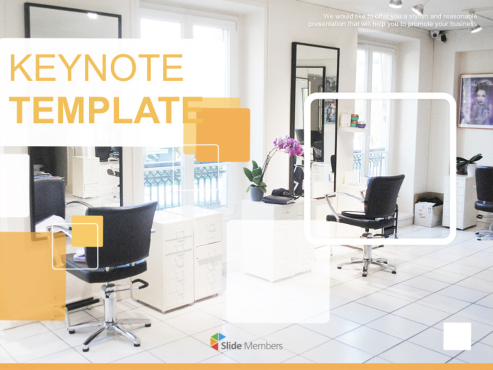 Keynote Download Free - Interior for Hair Salon_01