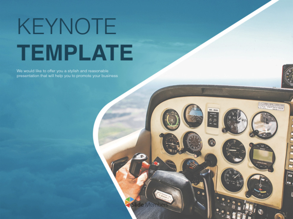 Plane Cockpit - Free Keynote