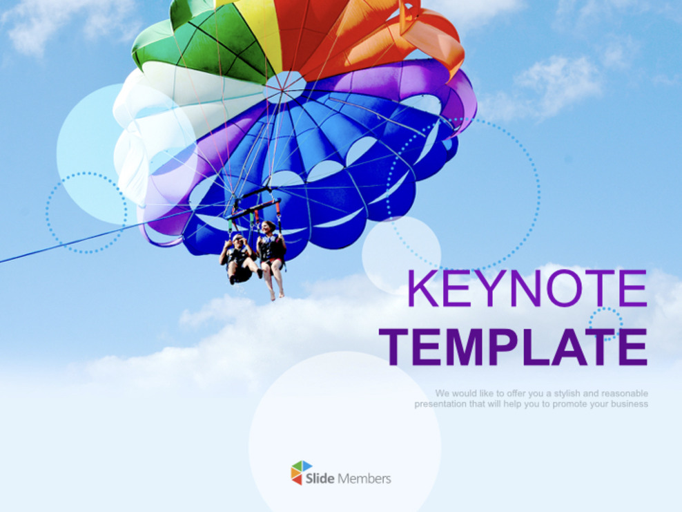 Parasailing in the Sky - Free Presentation Templates_01