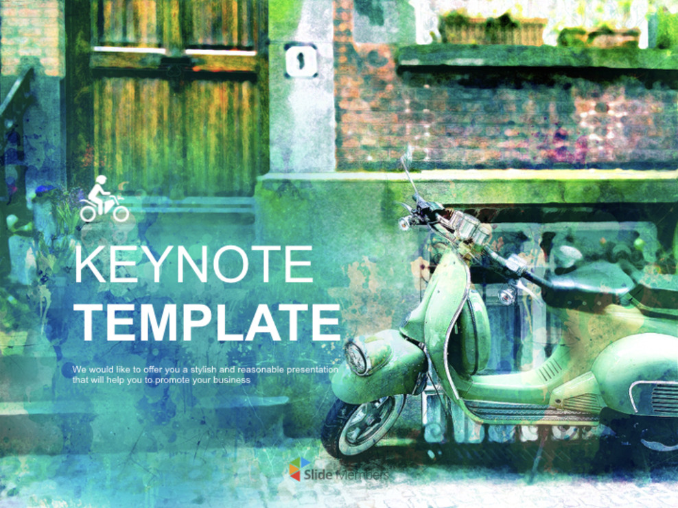 Scooter - Arrière-plans Keynote gratuits_01