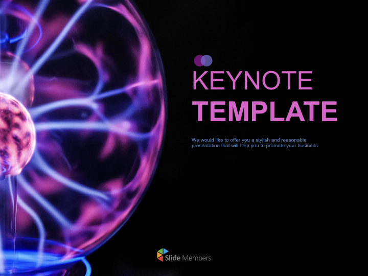 Plantilla de presentación gratuita Lámparas de plasma