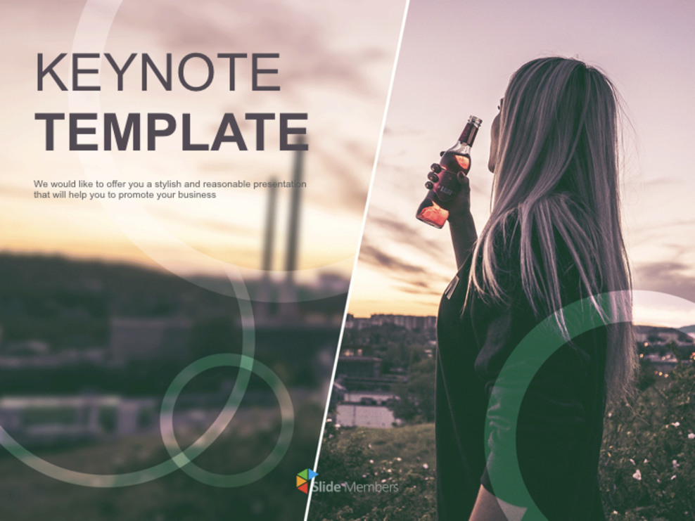 Keynote Templates Free Download - A Woman Drinking Beverage_01