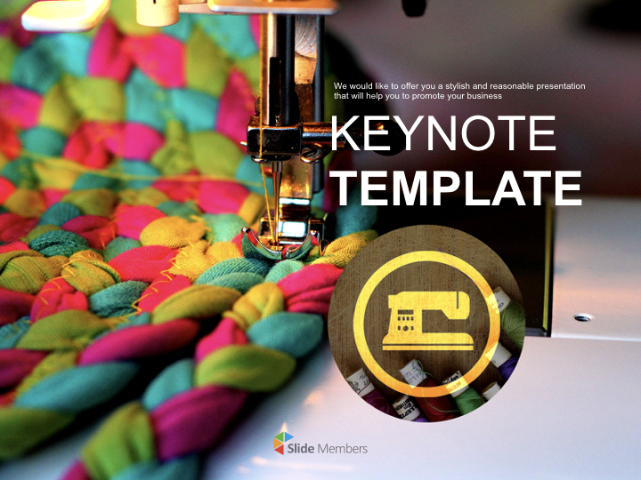 Sewing Machine Free Business Keynote Templates
