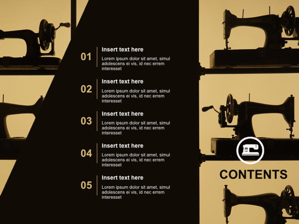 Sewing Machine Free Business Keynote Templates