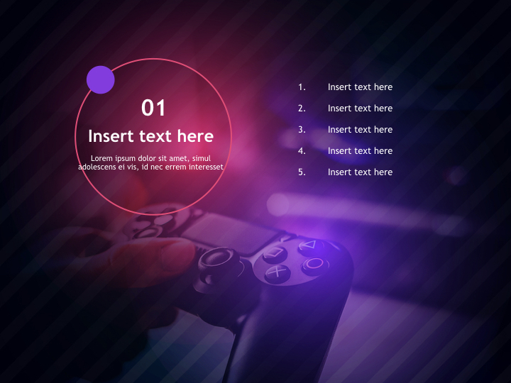 Video Games Keynote Template Free