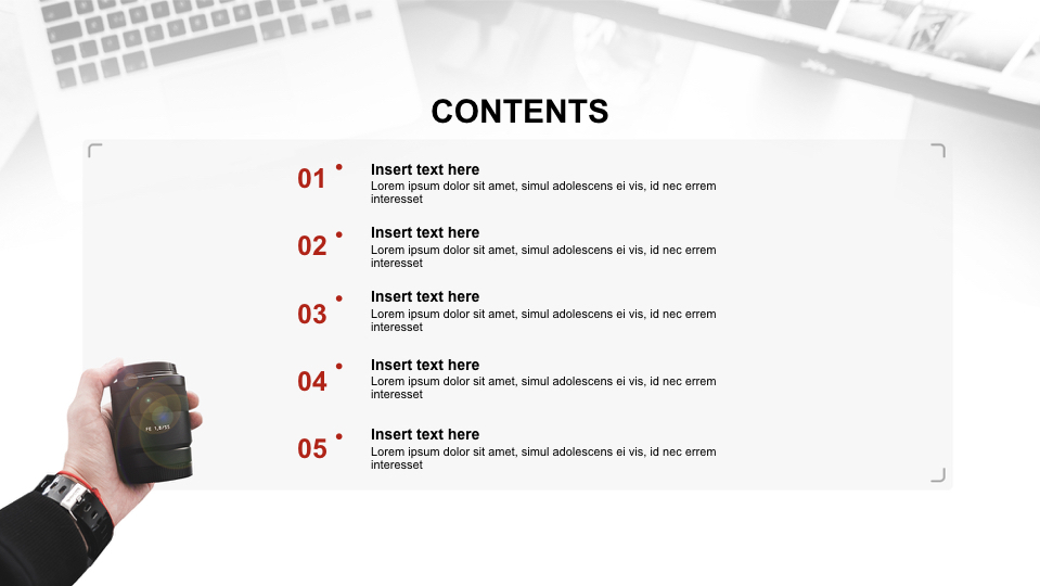 Keynote Template Free Download - Camera Lens_02