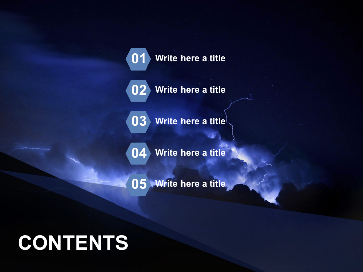 Free Professional Keynote Templates - Thunder and Lightning