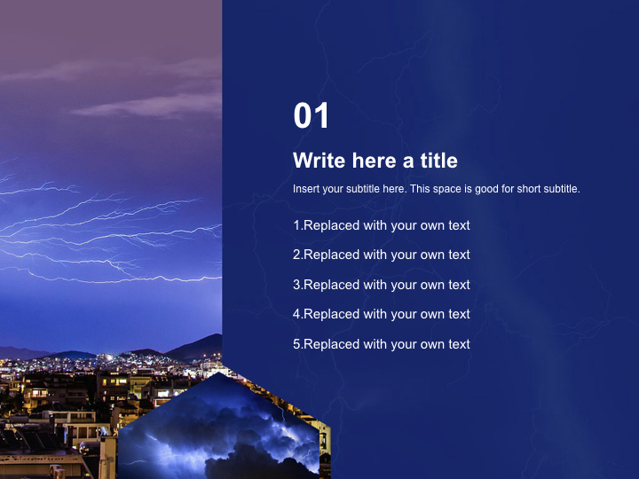 Free Professional Keynote Templates - Thunder and Lightning