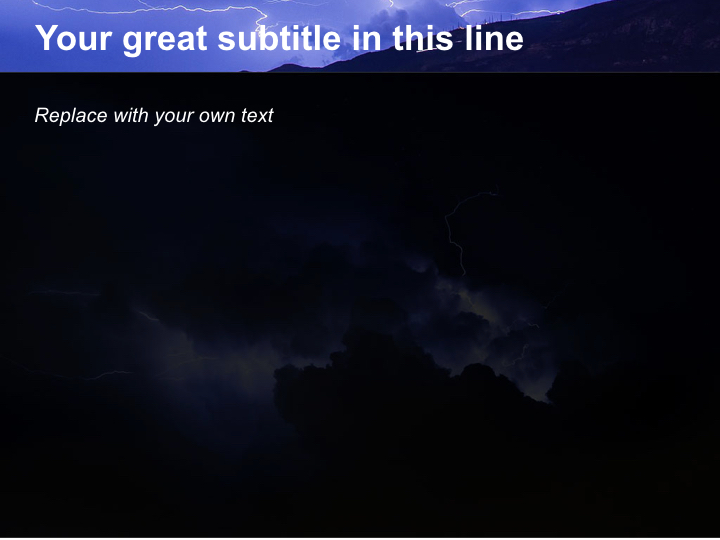 Free Professional Keynote Templates - Thunder and Lightning