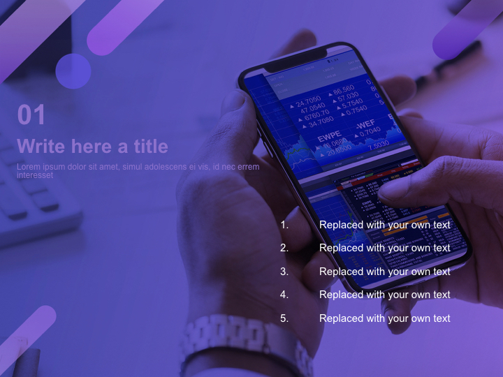 Free Keynote Template Mobile Stock Chart