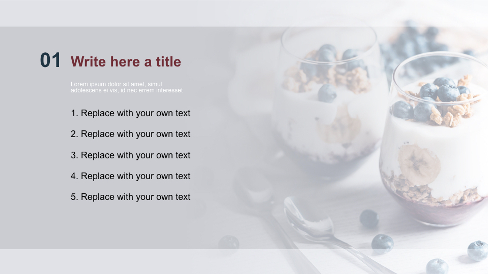 ミューズリーヨーグルト 無料の専門家のキーノートのテンプレート ミューズリーヨーグルト 無料の専門家のキーノートのテンプレート