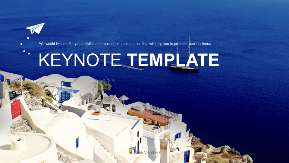 Isola Di Santorini Template Keynote Gratis