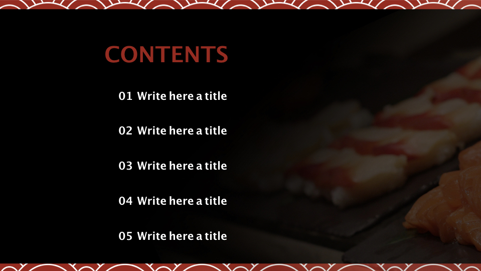 Modello di presentazione gratuito - Sashimi_02