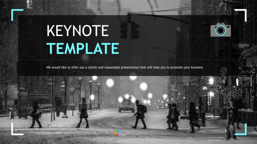 Keynote Free - Snowy Road_01