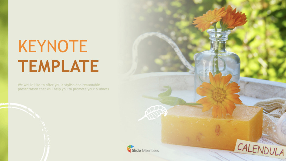 Keynote Template Free - Handmade Soap_01