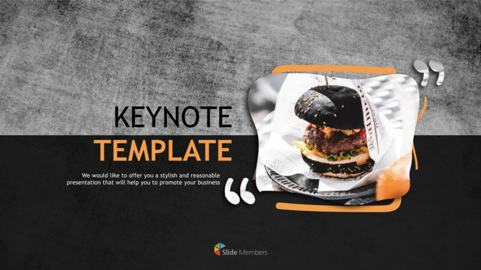 Kuro Burger - Keynote Template Free_01