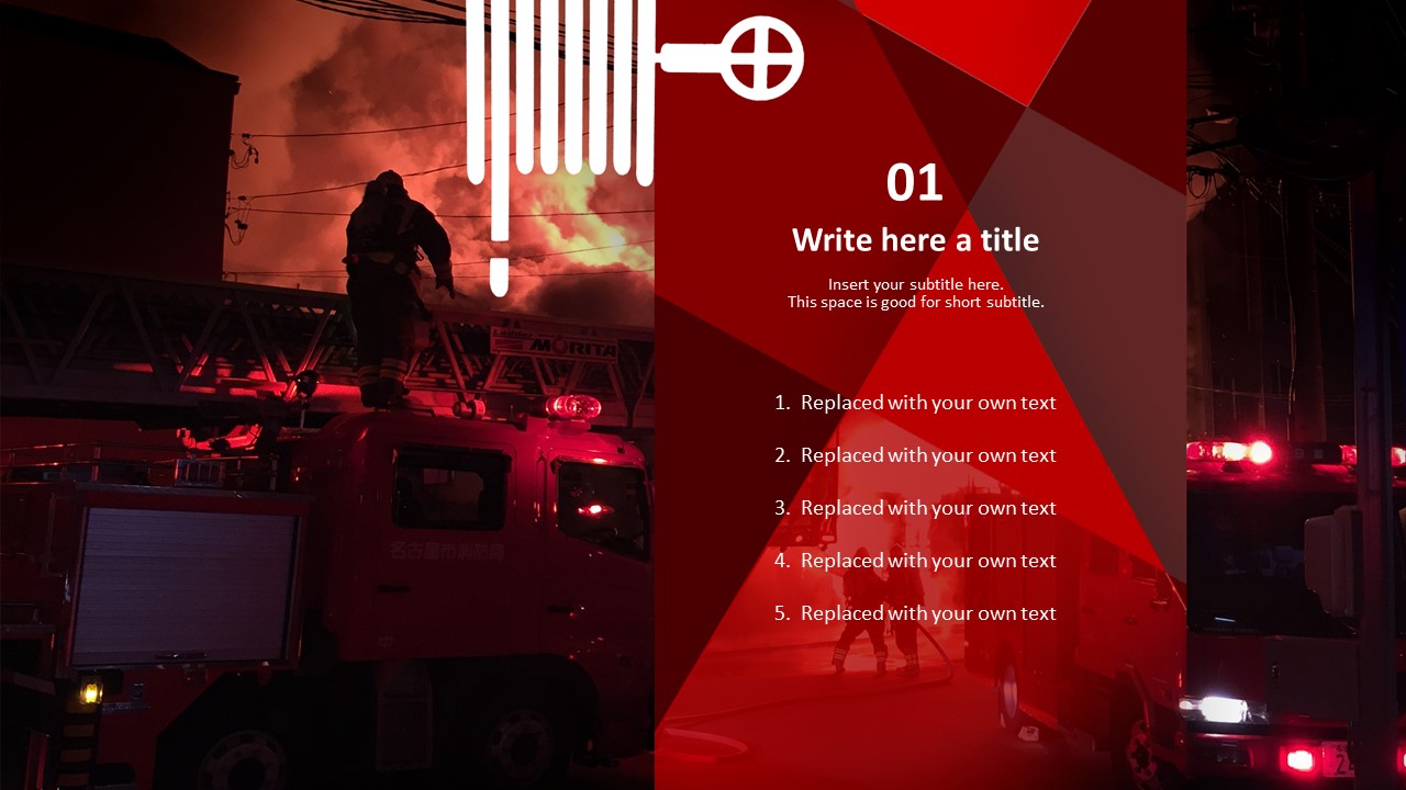 A Fire Engine - Free Presentation Templates