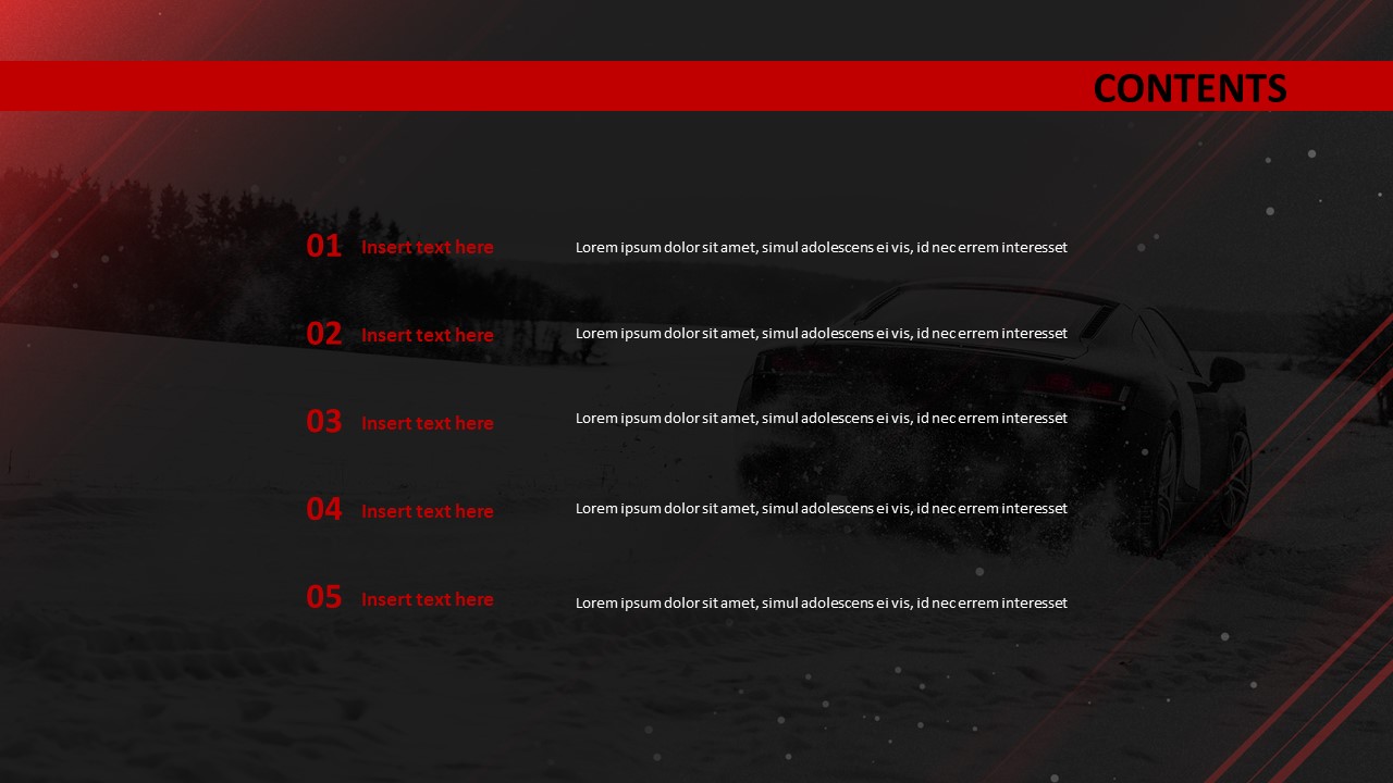 Free Google Slides themes Vehicle over Snow