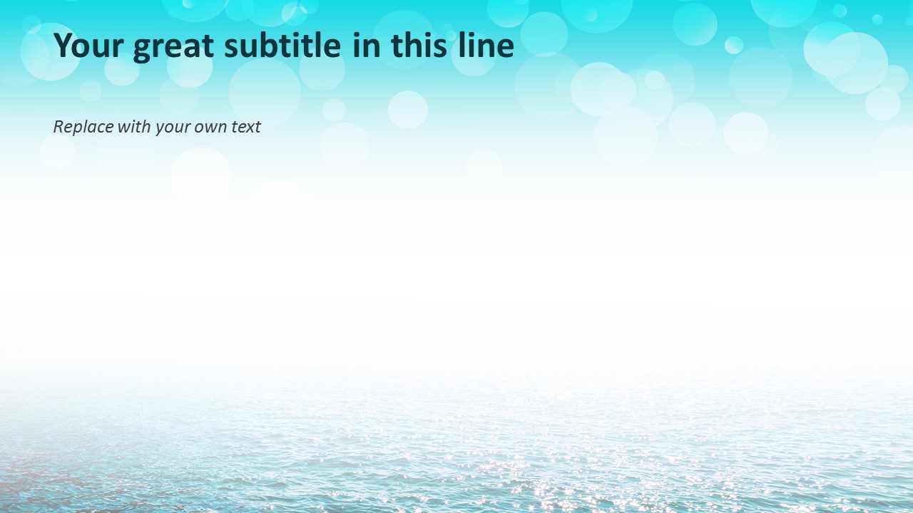 無料のgoogleスライドテンプレート 澄んだ海