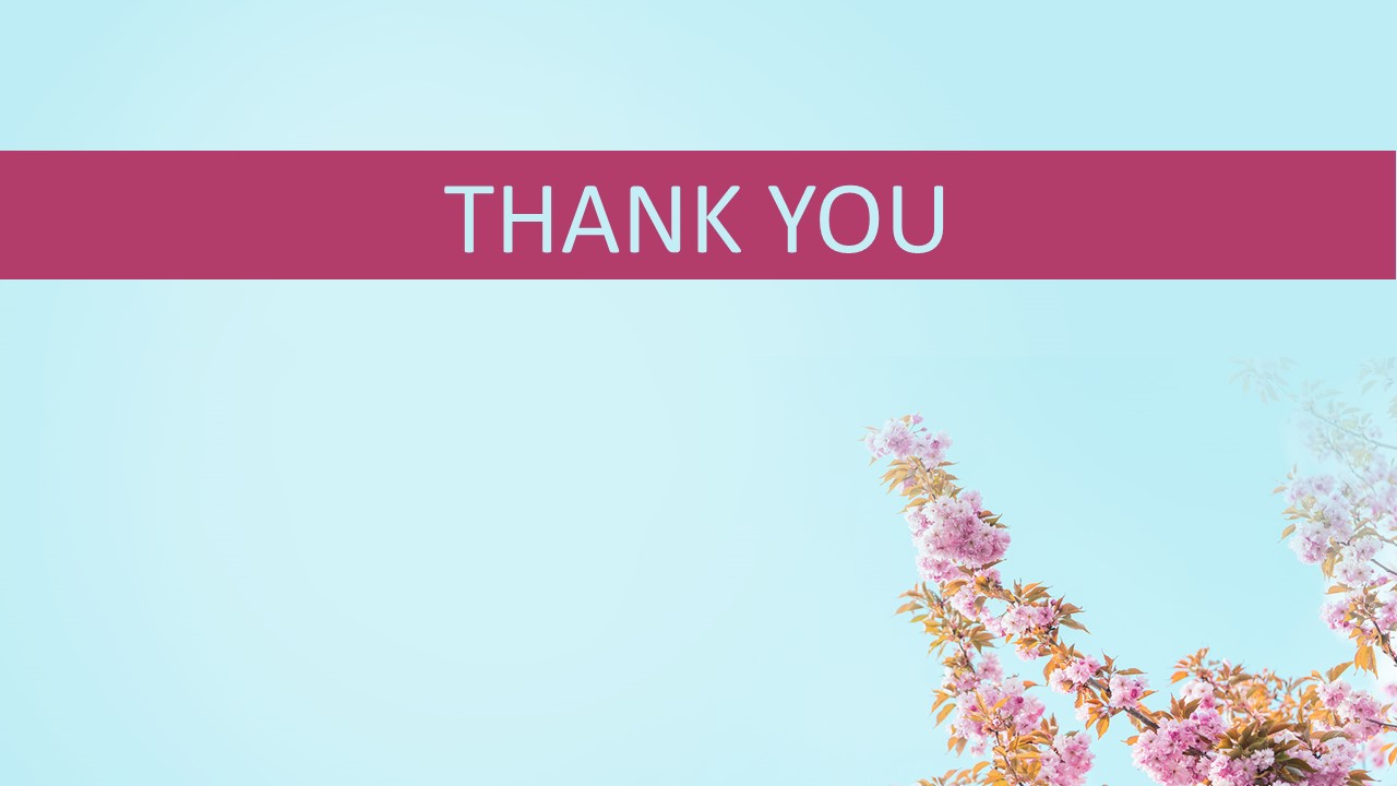 Google Slides Template Free Cherry Blossoms in Spring Days