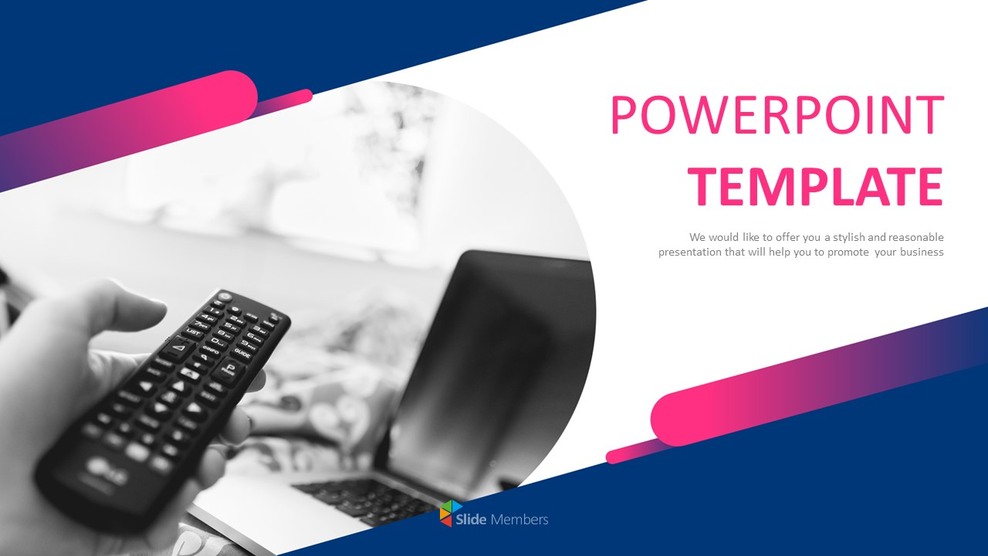 Free Google Slides Backgrounds TV Remote Control