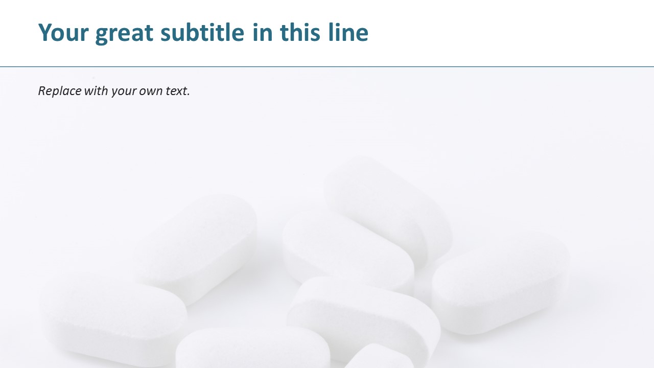 Free Presentation Template - Bottle and Pills