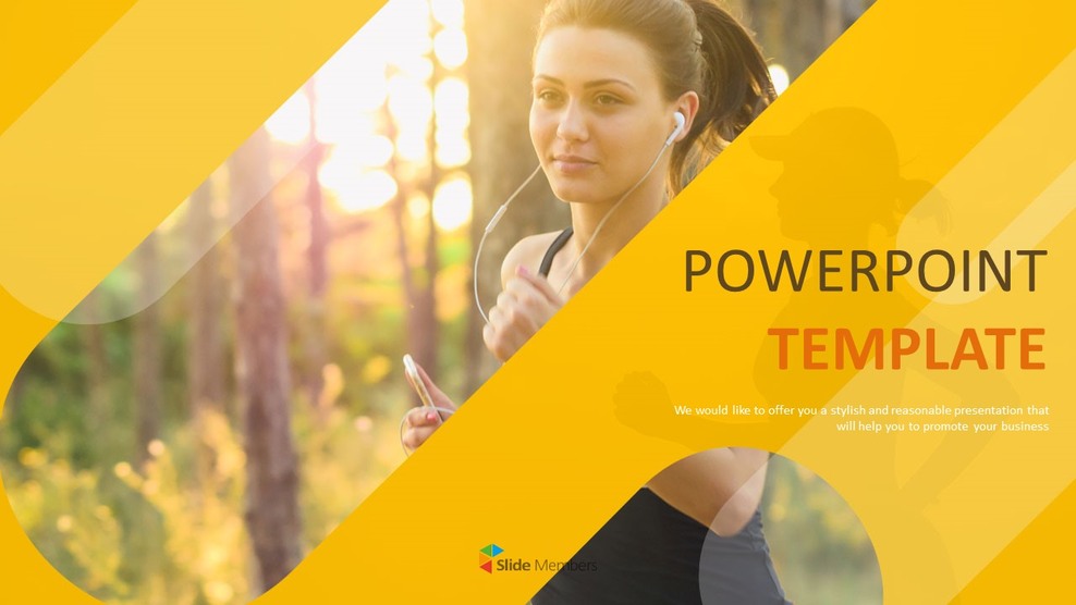 Google Slides Template Free Download Morning Jogging