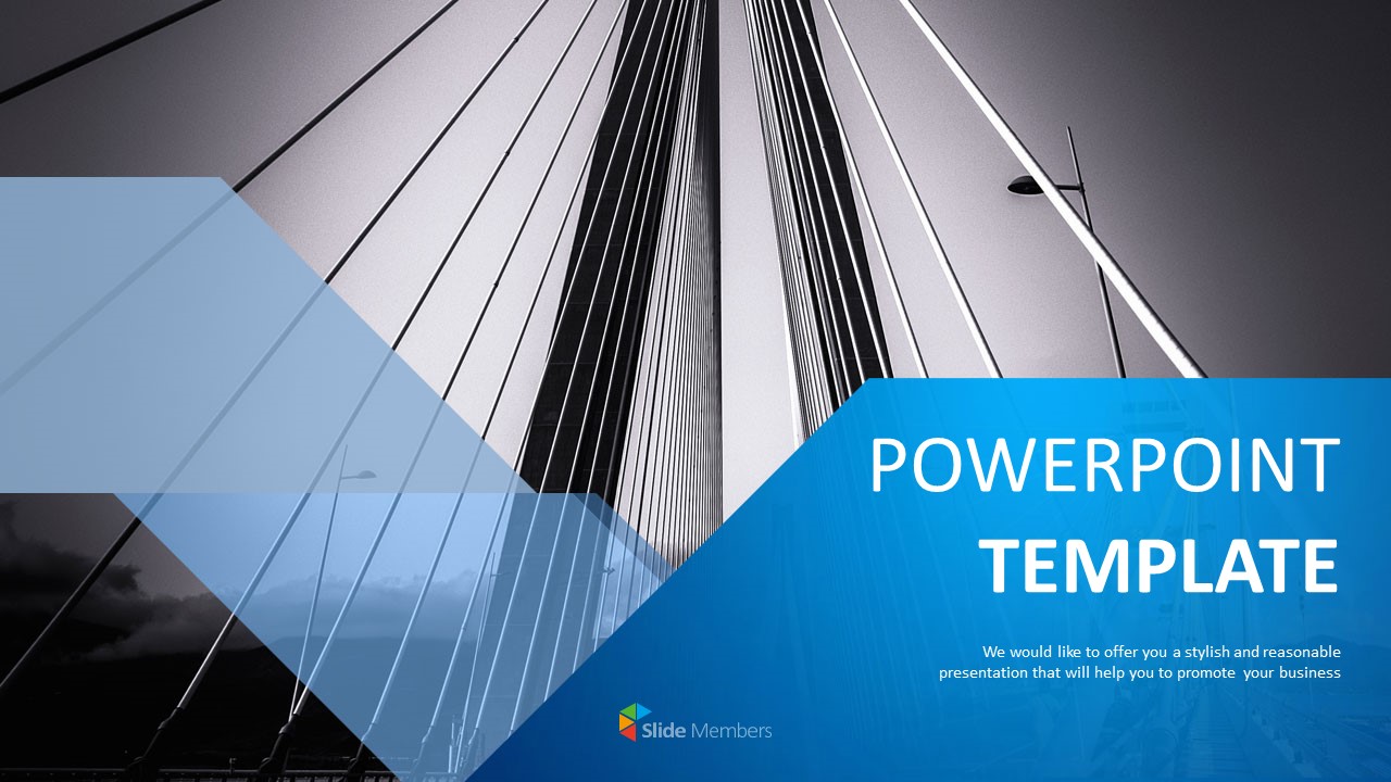 Free Business Google Slides Templates Bridge Building