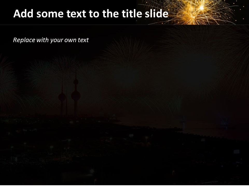 専門家のgoogleスライド無料テンプレート 花火とイラスト