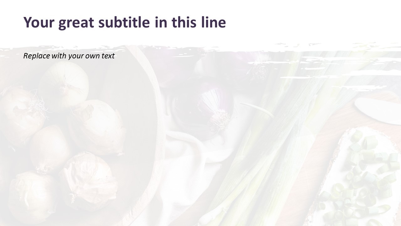 Fresh Vegetables - Free Google Slides Template Design