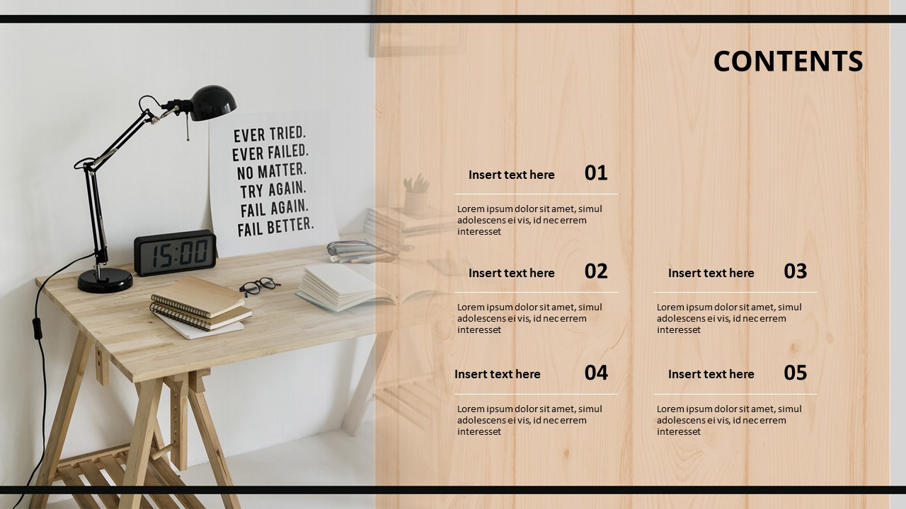 Neat Wood Interior - Free Presentation Templates_02