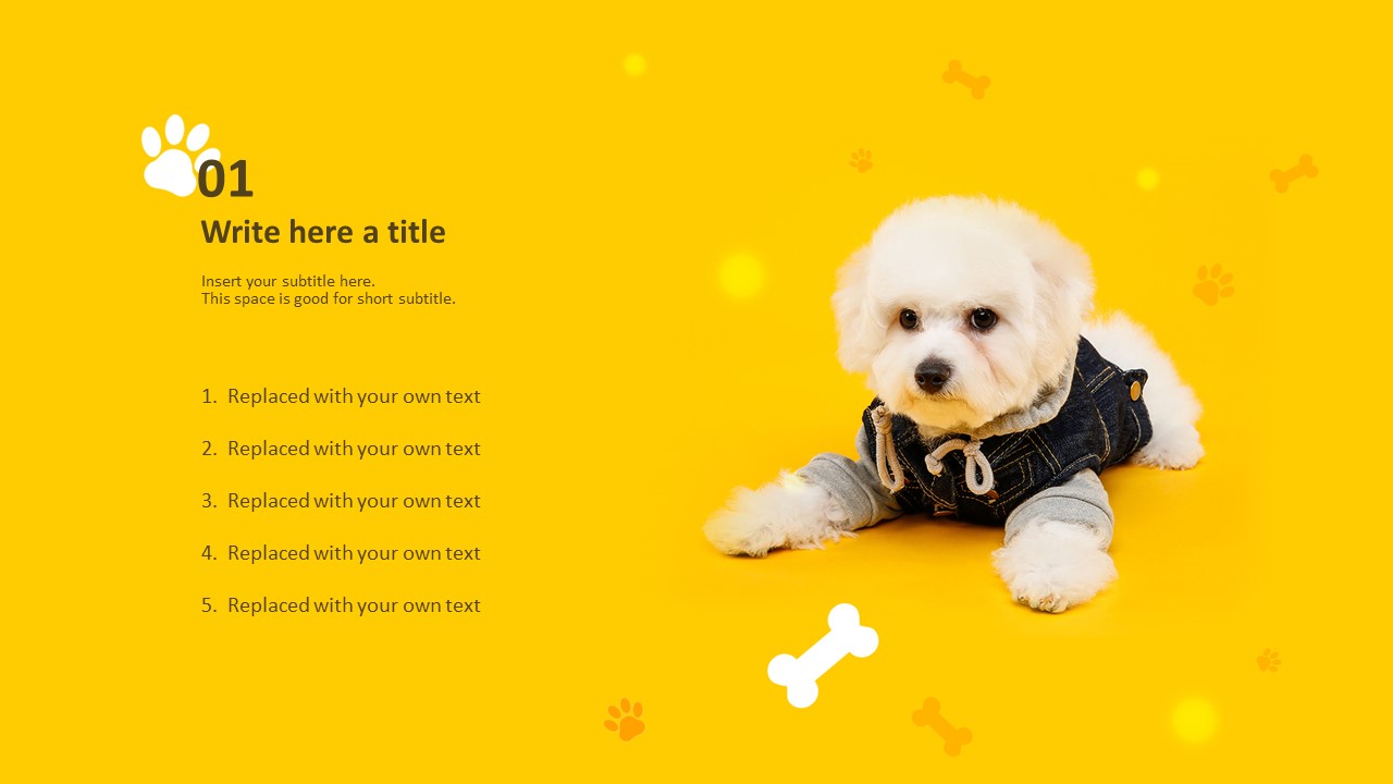 Download Google Slides Template Free Dog Clothes