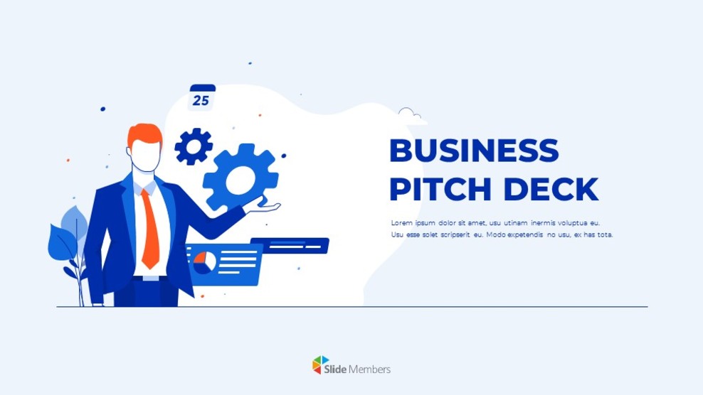 Business Pitch Deck Design PPT Einfache Google Slides Vorlage_01