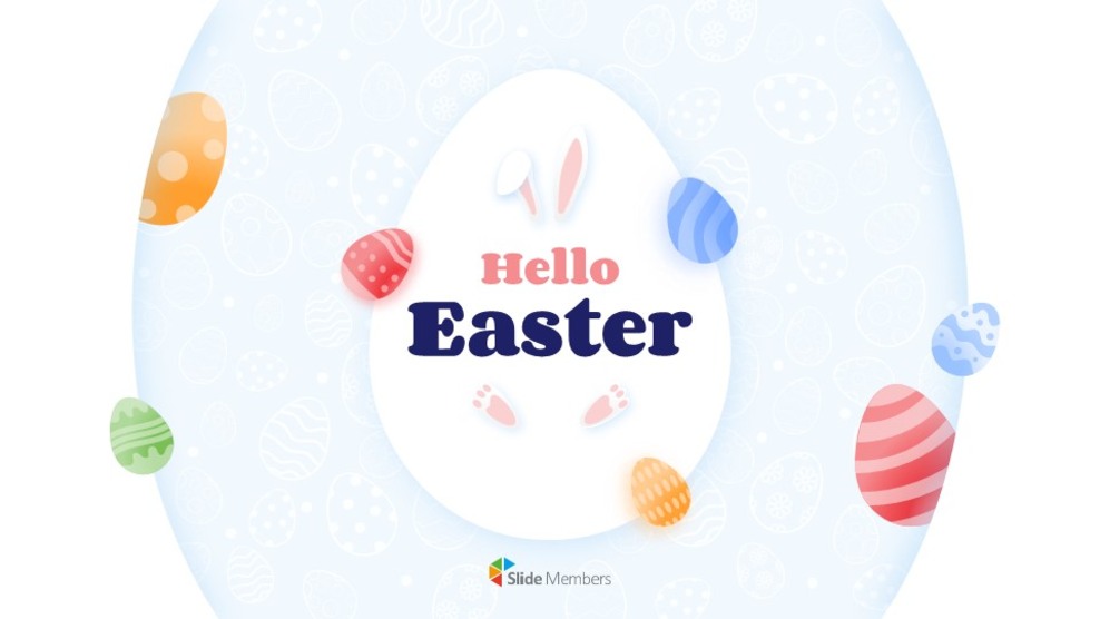 Hello Easter Simple Presentation Google Slides Template