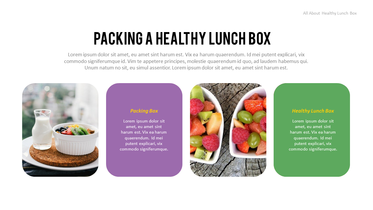 Easy tips for lunch box planning Business plan Templates PPT