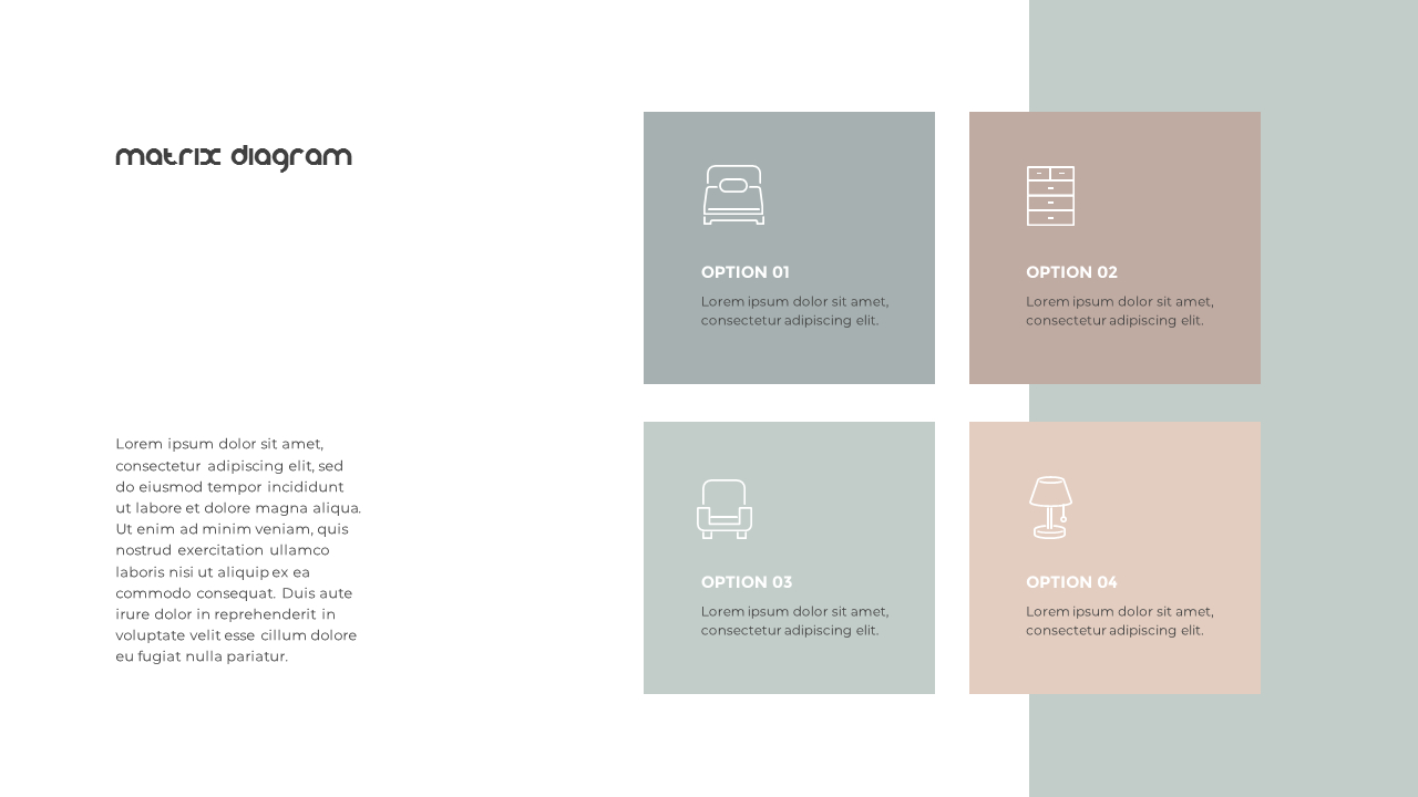 Home Interior Simple PowerPoint Template Design
