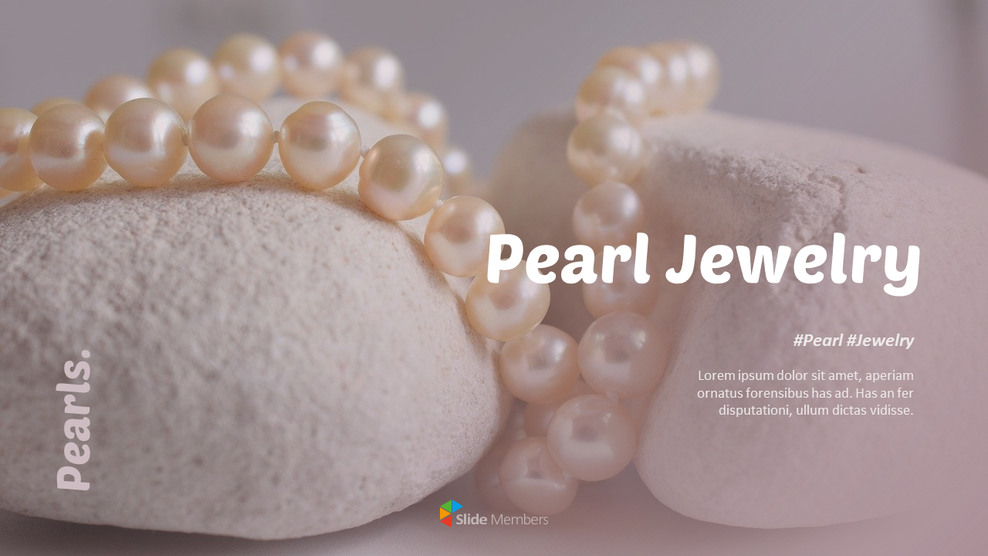 Pearl Jewelry Presentation Templates Design_01