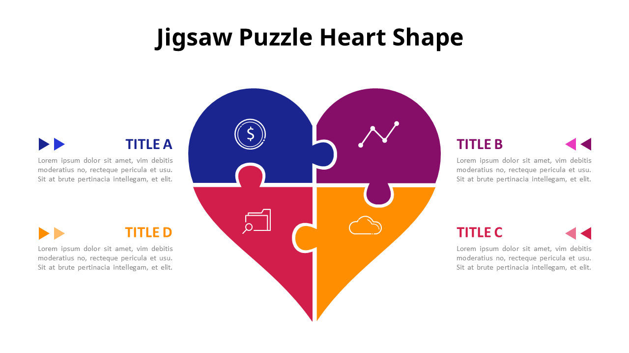 4 Pieces Jigsaw Puzzle Design Diagram
