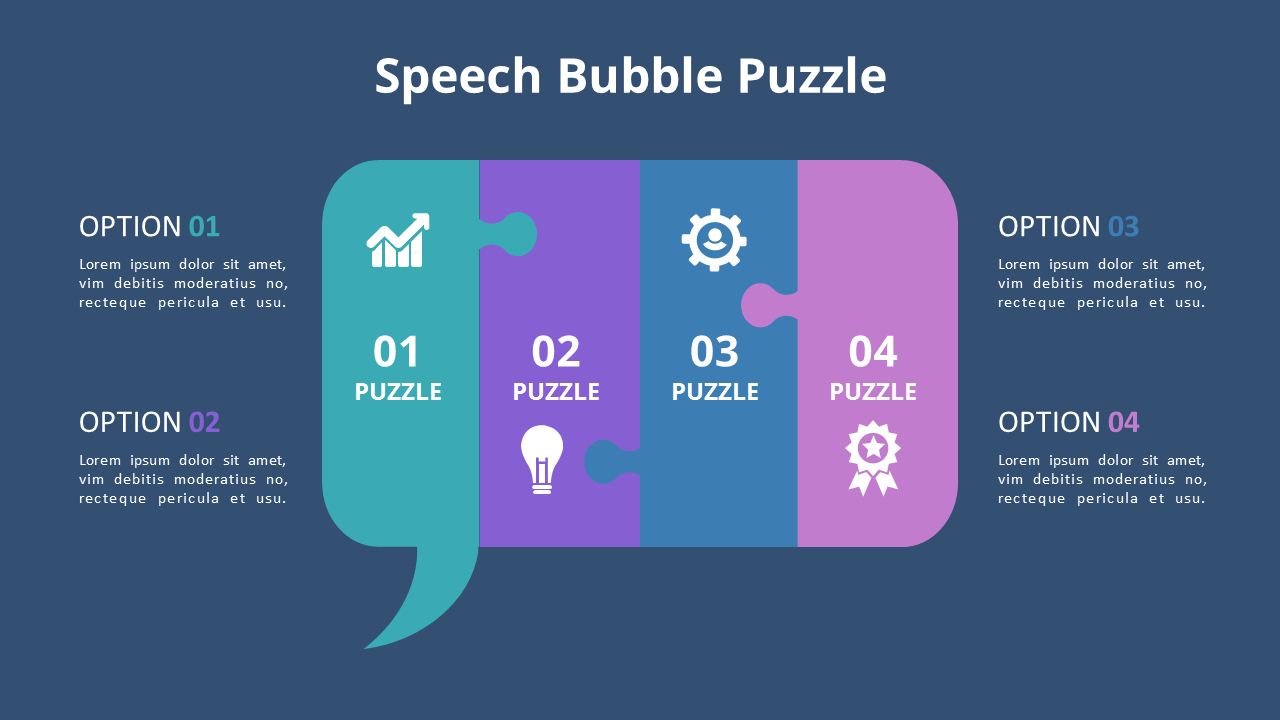 Jigsaw Puzzle Infographic Diagram