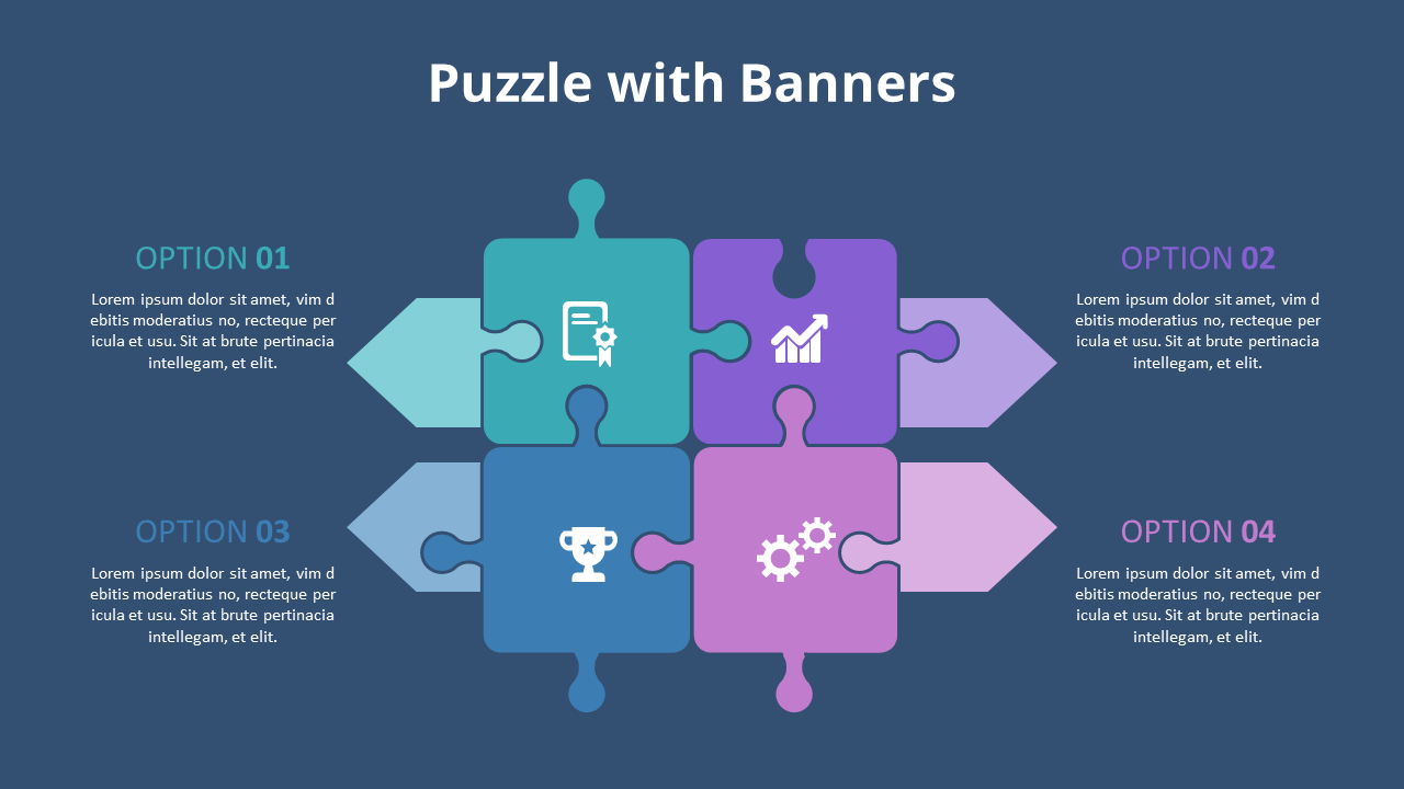 Jigsaw Puzzle Infographic Diagram